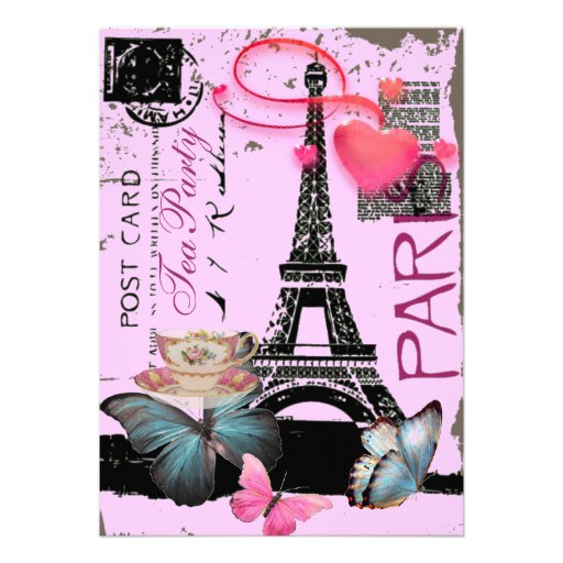 Paris Tea Party Invitation 4