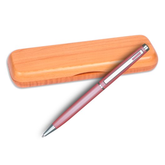 Sophisticated Pink-Accented 4G Ballpoint Pen (Maple Single)