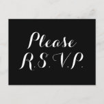 [ Thumbnail: Sophisticated "Please R.S.V.P." Postcard ]