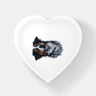 Sophisticated Pooch Portraits Trendy Dog Head Arti Paperweight