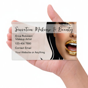 Sophisticated Premium Plastic See Thru Clear Business Cards