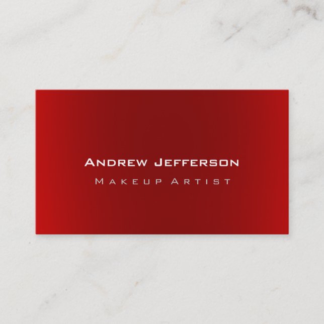 Sophisticated Professional Artist Business Card (Front)