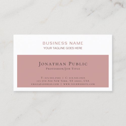 Sophisticated Professional Modern Corporate Business Card