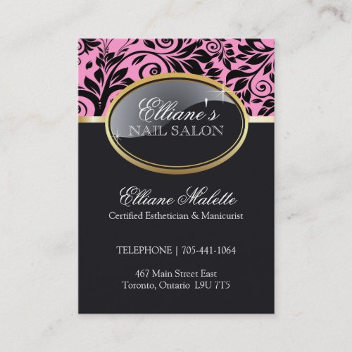 Sophisticated Salon and Spa Appointment Card Business Card Templates