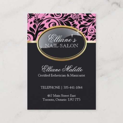 Customizable Sophisticated Salon and Spa Appointment Card Business Card Templates