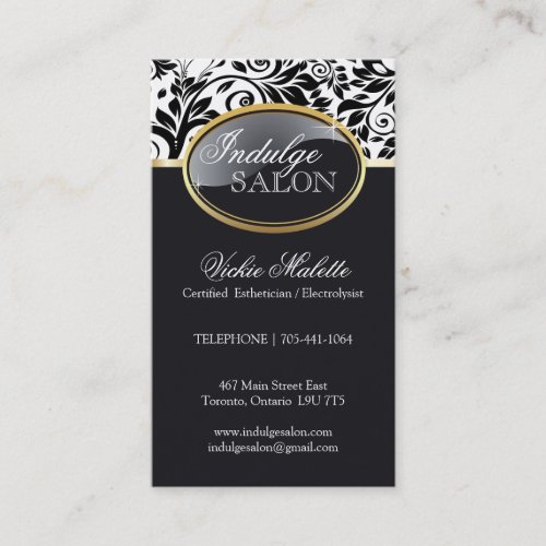Sophisticated Salon and Spa Business Cards