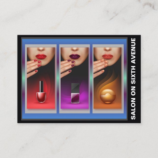 Sophisticated Salon Business Card (Front)