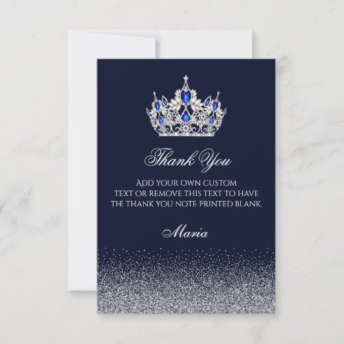 Sophisticated Sapphire Thank You Cards