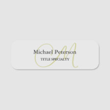 Sophisticated Script Monogram Initial Modern
