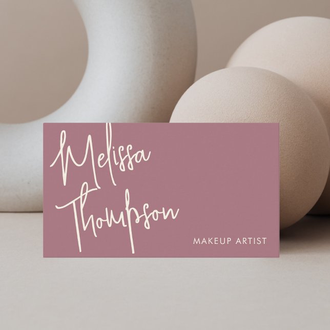 Sophisticated Script Signature Minimal  Business Card (Creator Uploaded)