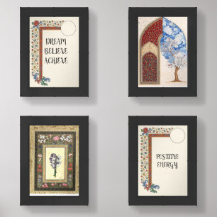 SOPHISTICATED SET OF 4 ELEGANT PRINTS
