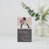 Sophisticated Shopper Business Card (Standing Front)