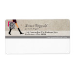 Sophisticated Shopper Shipping Label at Zazzle