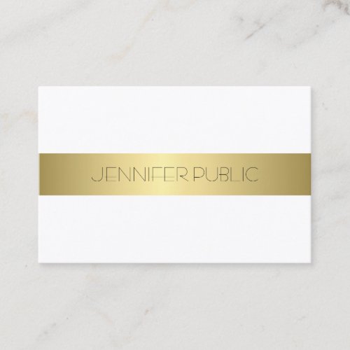 Sophisticated Simple Design Gold Look Modern Business Card