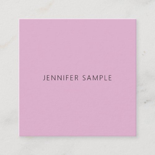 Sophisticated Simple Design Modern Template Square Business Card