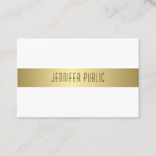 Sophisticated Smart Design Modern Gold Look Business Card
