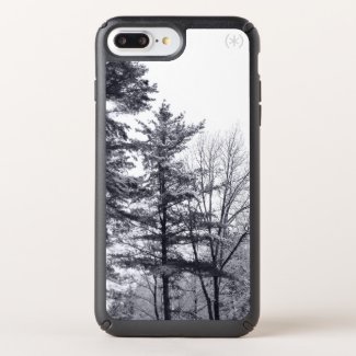 Sophisticated Snow-covered Trees Winter Photo Speck iPhone Case