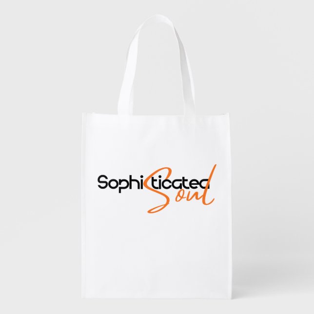 Sophisticated Soul Grocery Bag (Front)