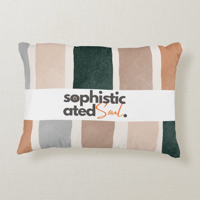Sophisticated Soul Multicolor Accent Pillow (Back)