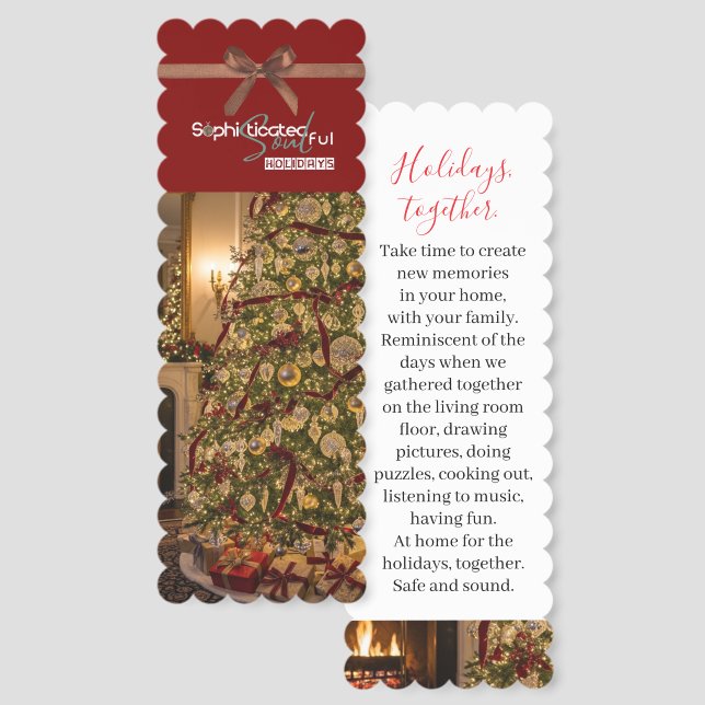 Sophisticated Soulful Holidays Bookmarks (Front & Back)