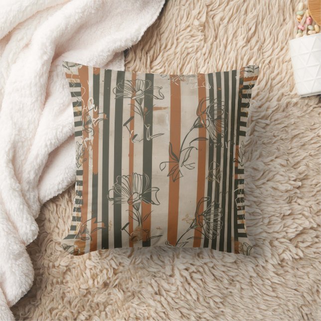 Sophisticated Soulful Modern & Elegant Throw Pillow (Blanket)