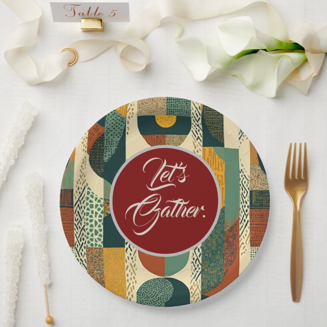 Sophisticated Soulful   Paper Plates (Wedding)