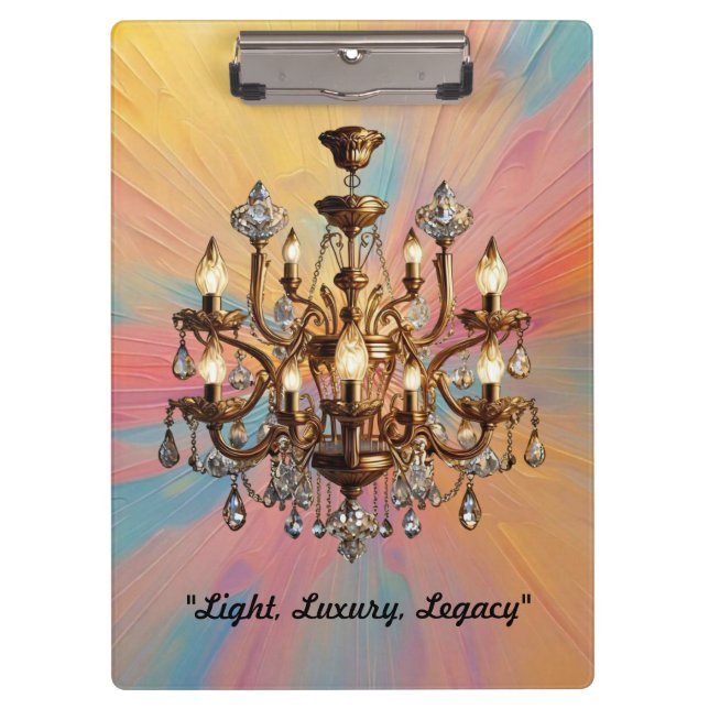 "Sophisticated Spaces" Clipboard (Front)