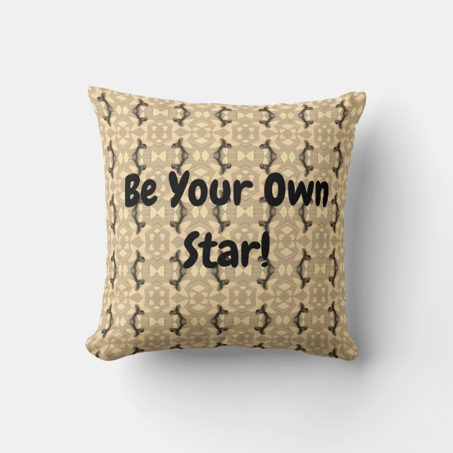 Sophisticated Star! Throw Pillow (Front)
