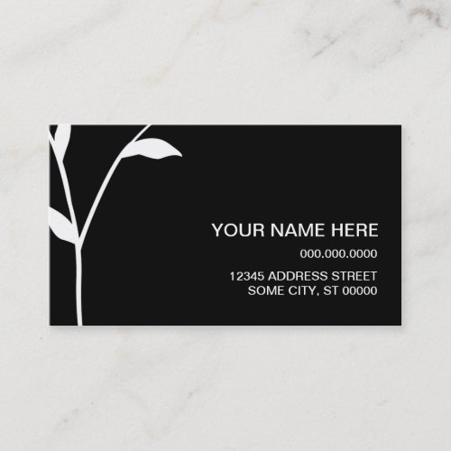 sophisticated stem business card template