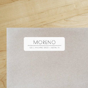 Sophisticated Style Chic Return Address Label