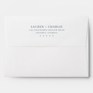 Sophisticated Teal Typographic Envelope