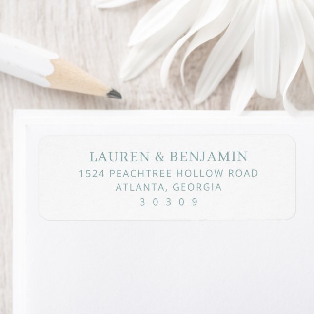 Sophisticated Teal Typographic Label (Insitu)