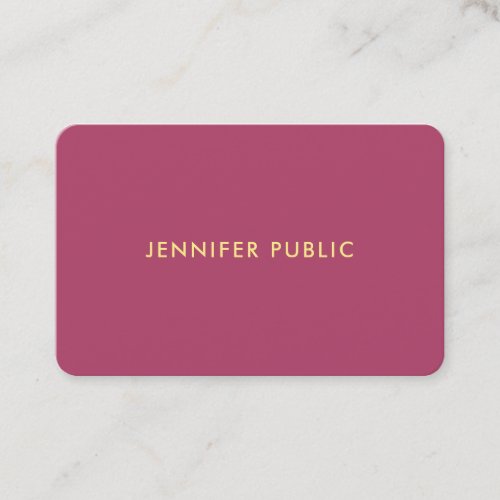 Sophisticated Template Professional Trendy Luxury Business Card