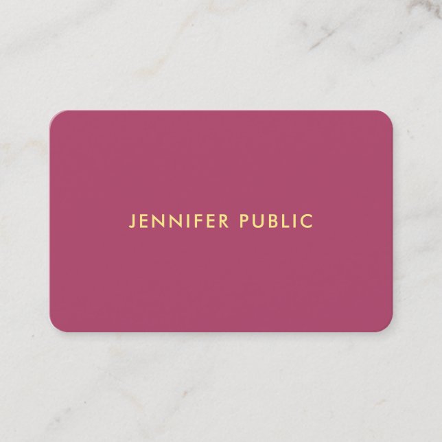 Sophisticated Template Professional Trendy Luxury Business Card (Front)