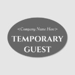 [ Thumbnail: Sophisticated "Temporary Guest" Name Tag ]