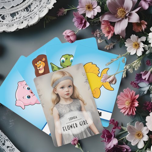 Sophisticated Vintage 1920 Blonde Baby Girl Matching Game Cards