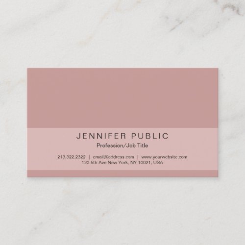 Sophisticated Vintage Color Harmony Professional Business Card