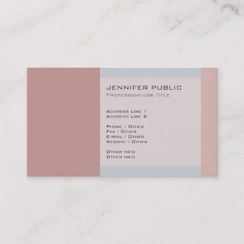 Sophisticated Vintage Colors Harmony Business Card