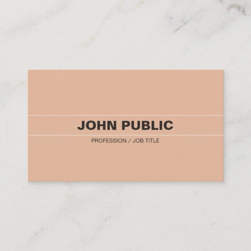 Sophisticated Vintage Colors Plain Company Chic Business Card
