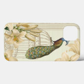 Sophisticated vintage Peacock birdCage Lily Case-Mate iPhone Case (Back (Horizontal))