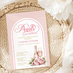 Sophisticated Watercolor Blush Bridal Invitation