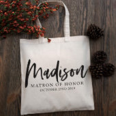 Sophisticated Wedding Party Canvas Tote Bag (Front)