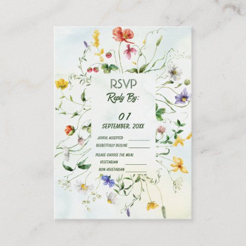 Sophisticated Wedding RSVP Designs Enclosure Card
