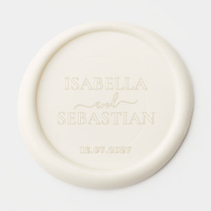 Sophisticated Wedding Wax Seal Sticker