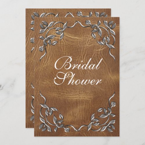 Sophisticated Western Bridal Shower Invitation