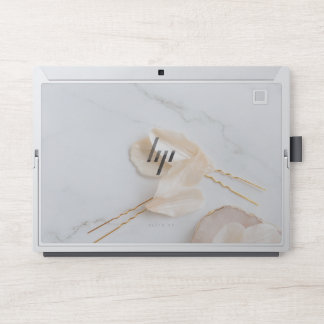 Sophisticated White Marbel HP Laptop Skin