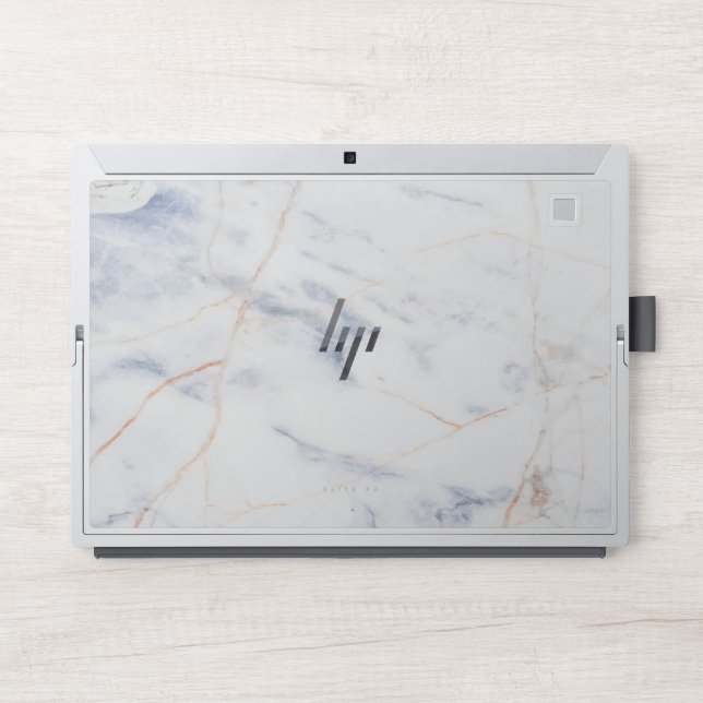 Sophisticated White Marbel HP Laptop Skin (Front)