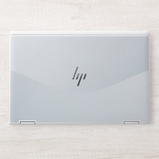 Sophisticated White Marble HP Laptop Skin (Front)
