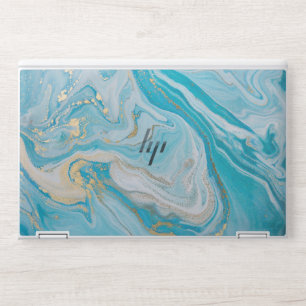 Sophisticated White Marble HP Laptop Skin