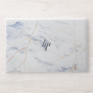 Sophisticated White Marble HP Laptop Skin